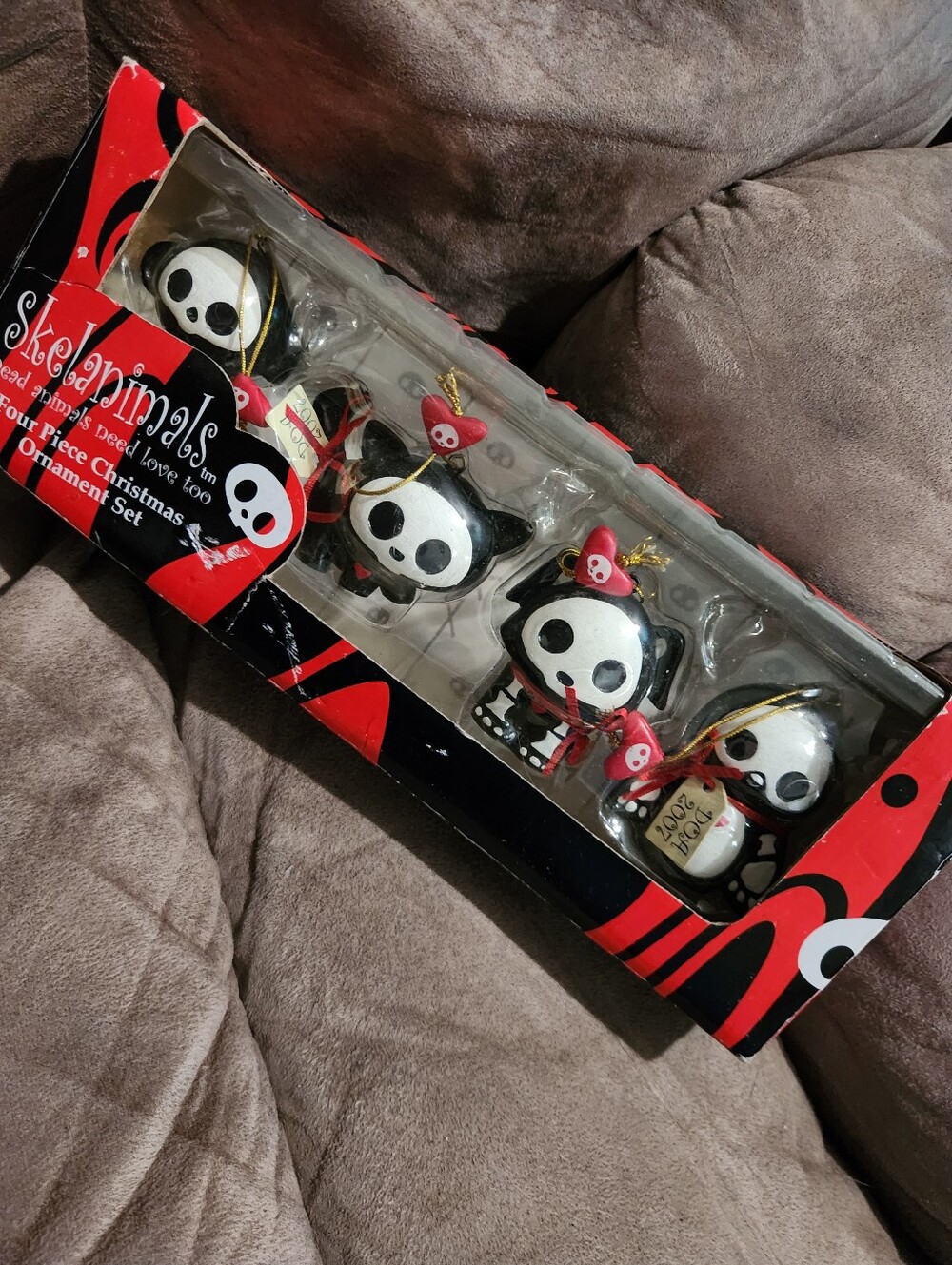 Skelanimals Kurt Adler Christmas Ornaments Set Of 4 Dax Pen Marcy Kit 2007 Rare